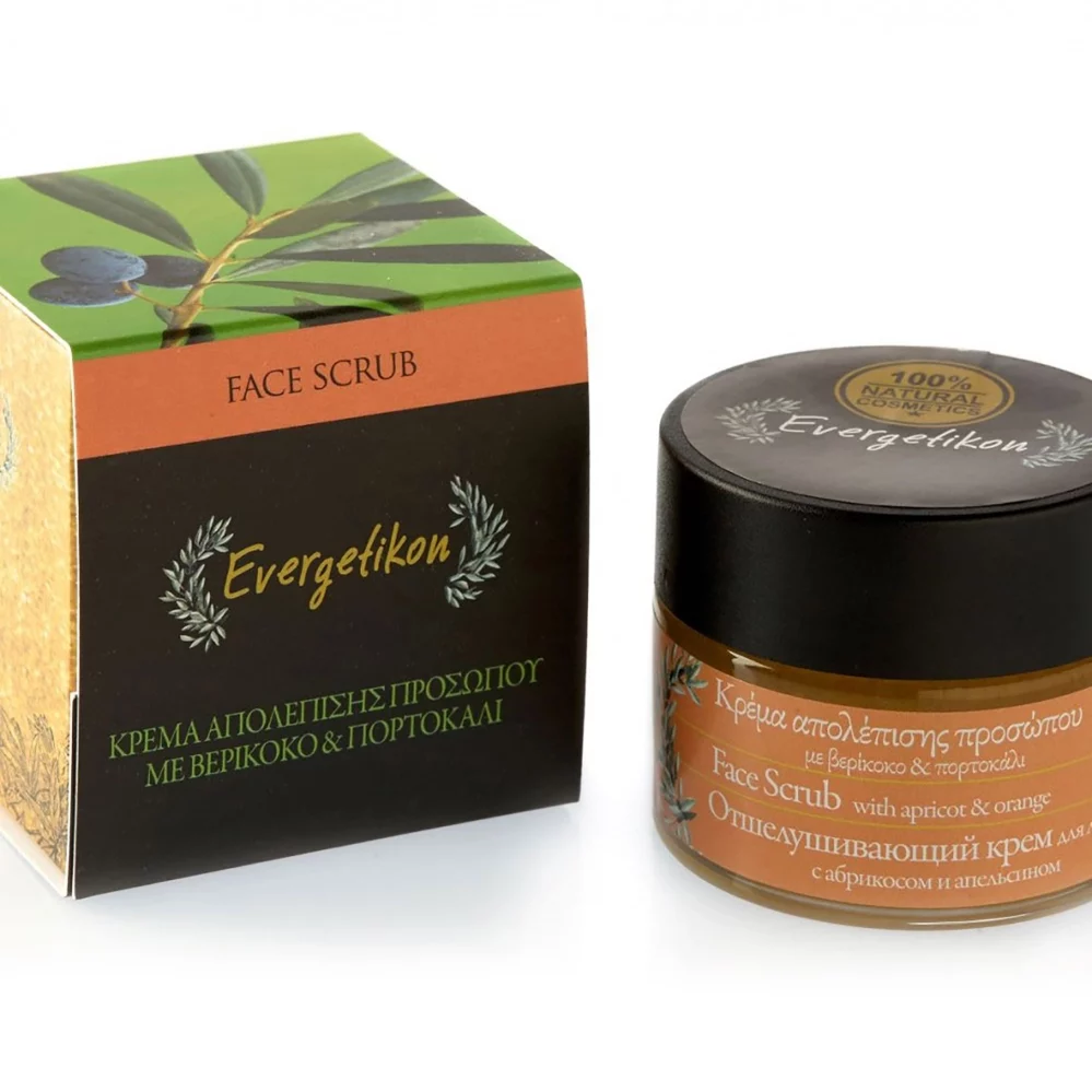 Evergetikon - Scrub Προσώπου με Κουκούτσι Βερίκοκο & Πορτοκάλι 50 ml